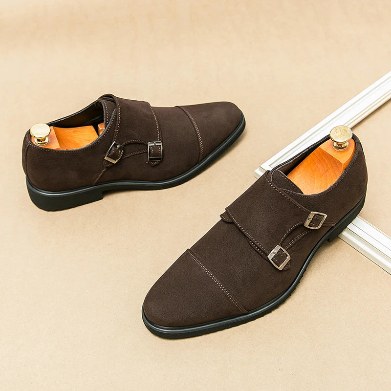 Versatile High-end Monk Strap Style Loafers