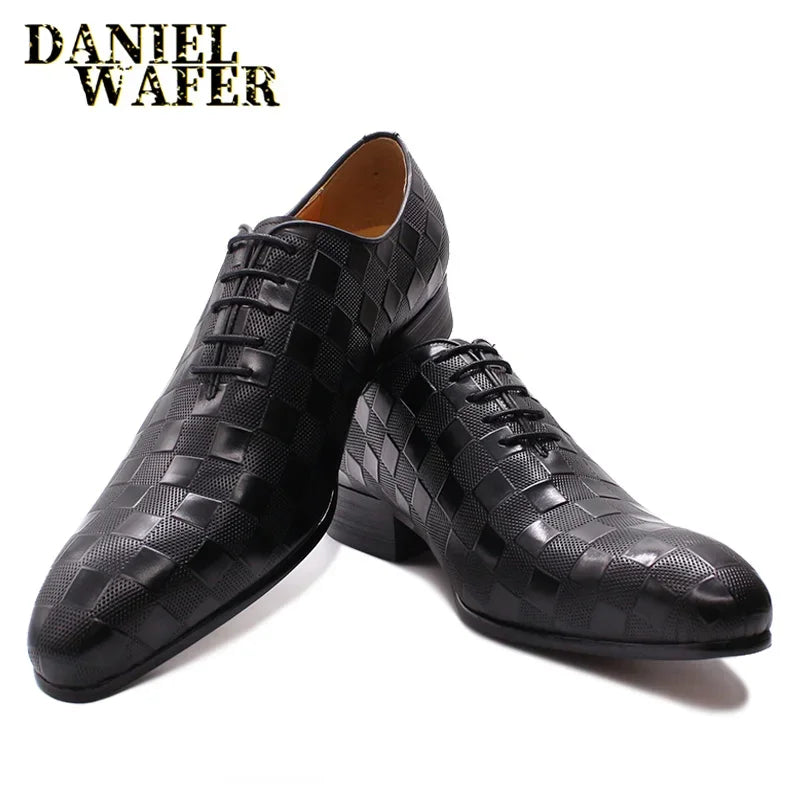 Genuine Lace-Up Leather Oxford