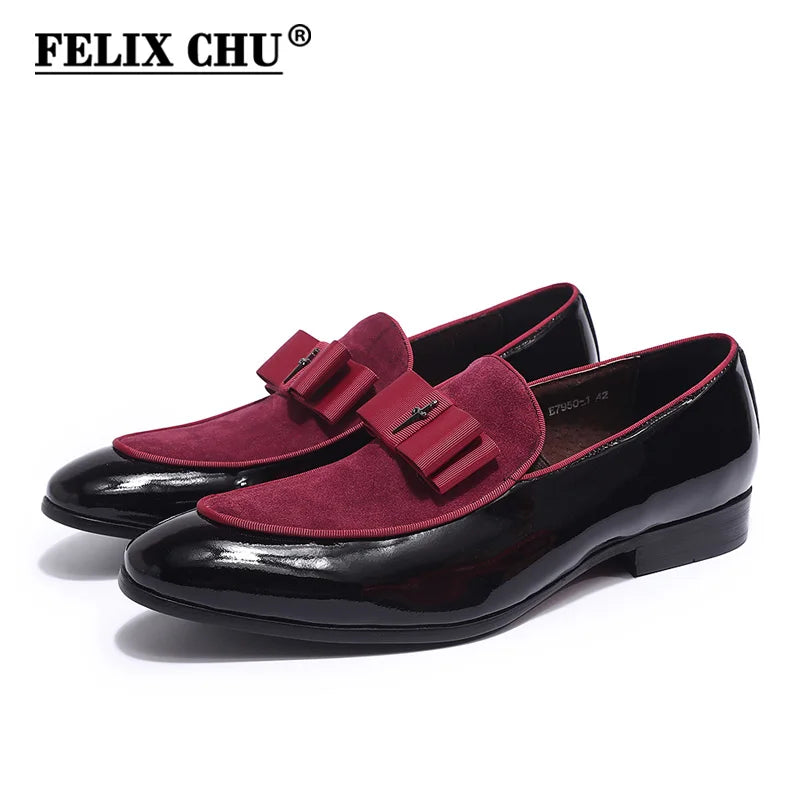 Cross Labled Suede Slip-On Leather Loafers