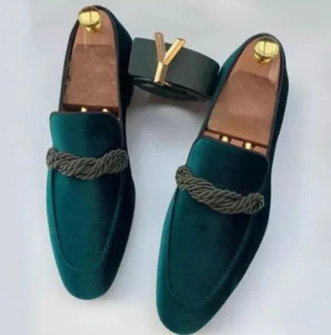 Slip On Patent Leather Bright Fringe Round Toe Loafers