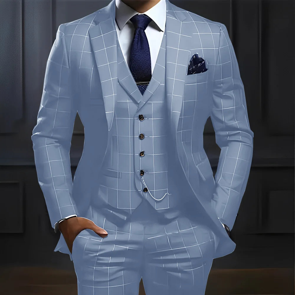 3 piece Formal Business Work Tuxedo Custom Color