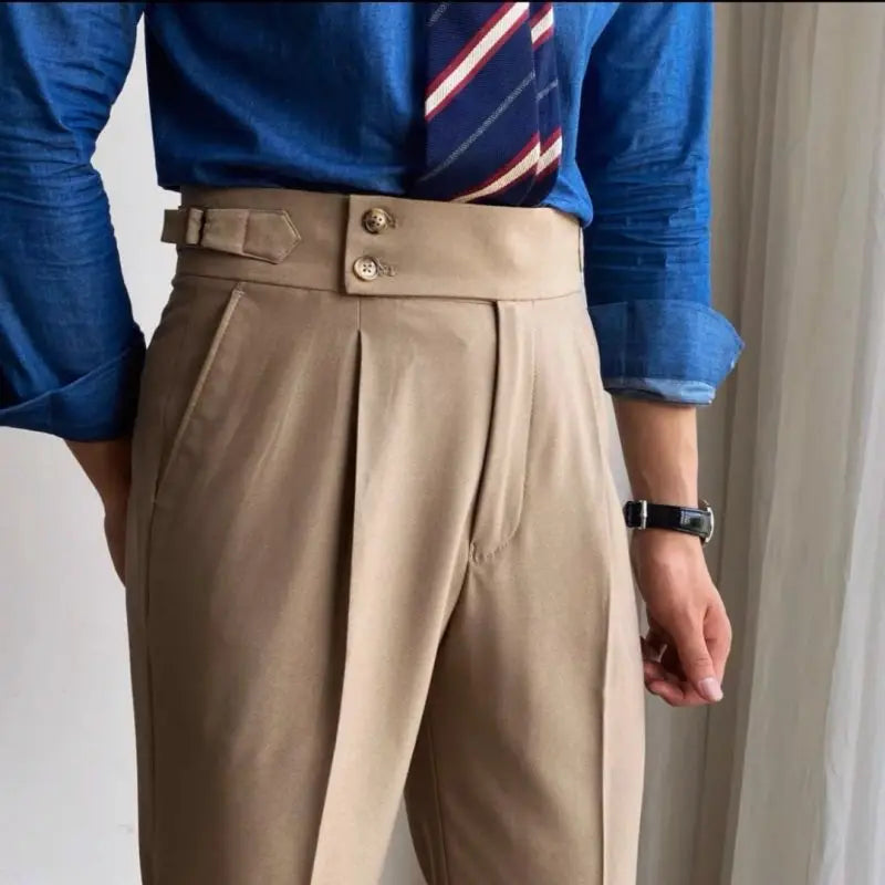 Old Money Trousers British Style Slim Fit