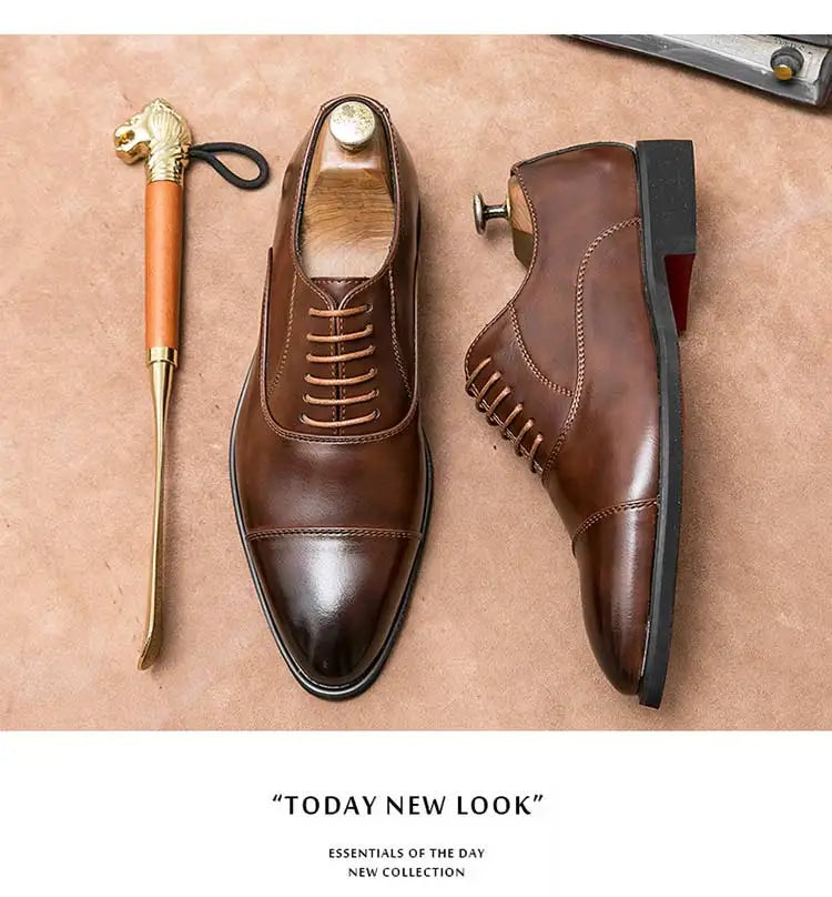 Men's Red Sole Oxford Business Shoes