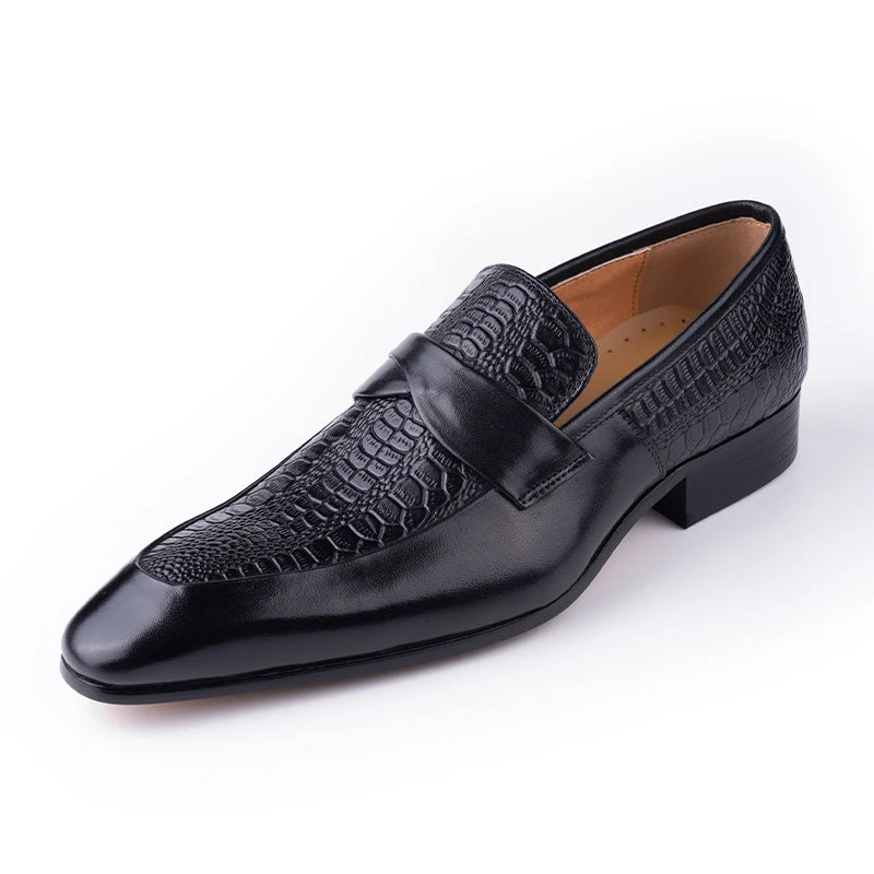 Genuine Leather British Style Point Toe Shoes