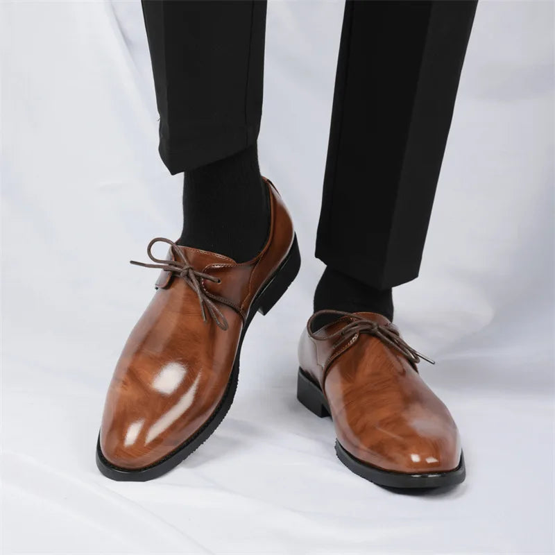 Casual Business Comfortable Pointed Toe Leather Dress Shoes