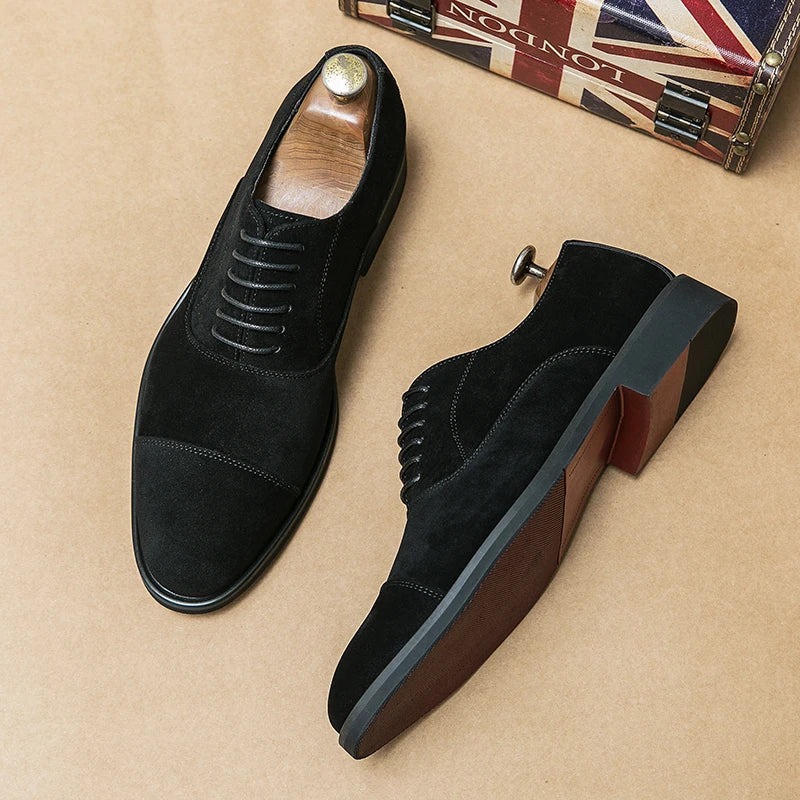 Vintage Slip-on Classic Casual Suede Leather Oxford Shoes