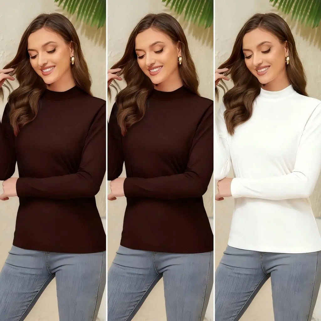 3 Pieces Basic Shirts Set