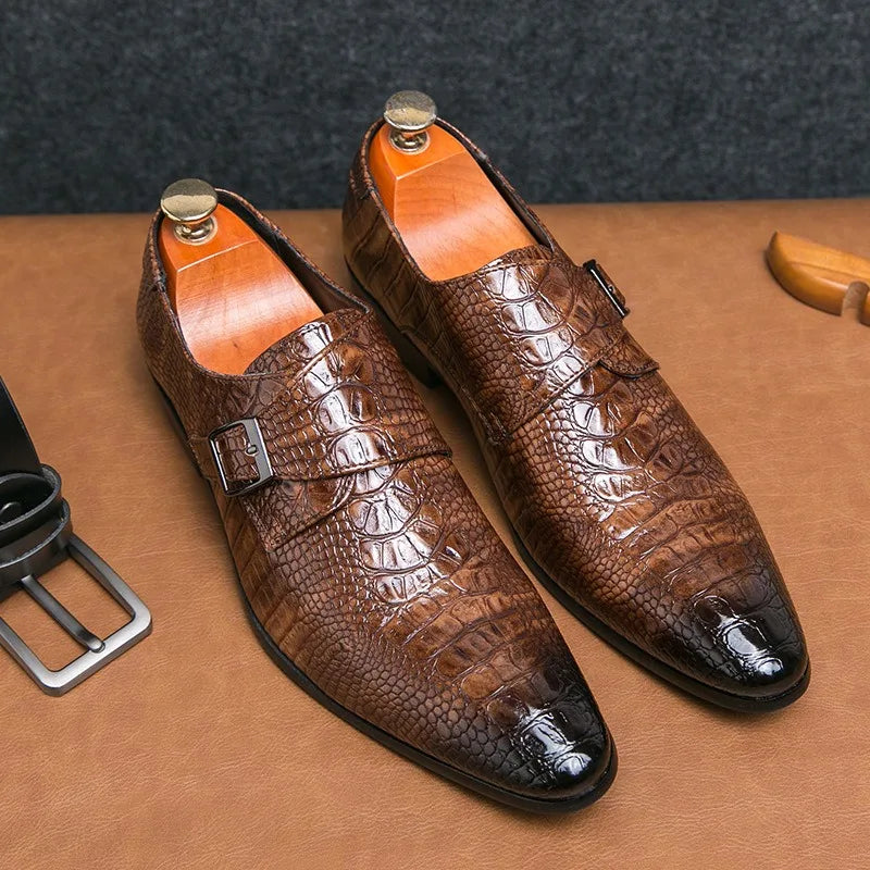 Pointed Leather Loafers
