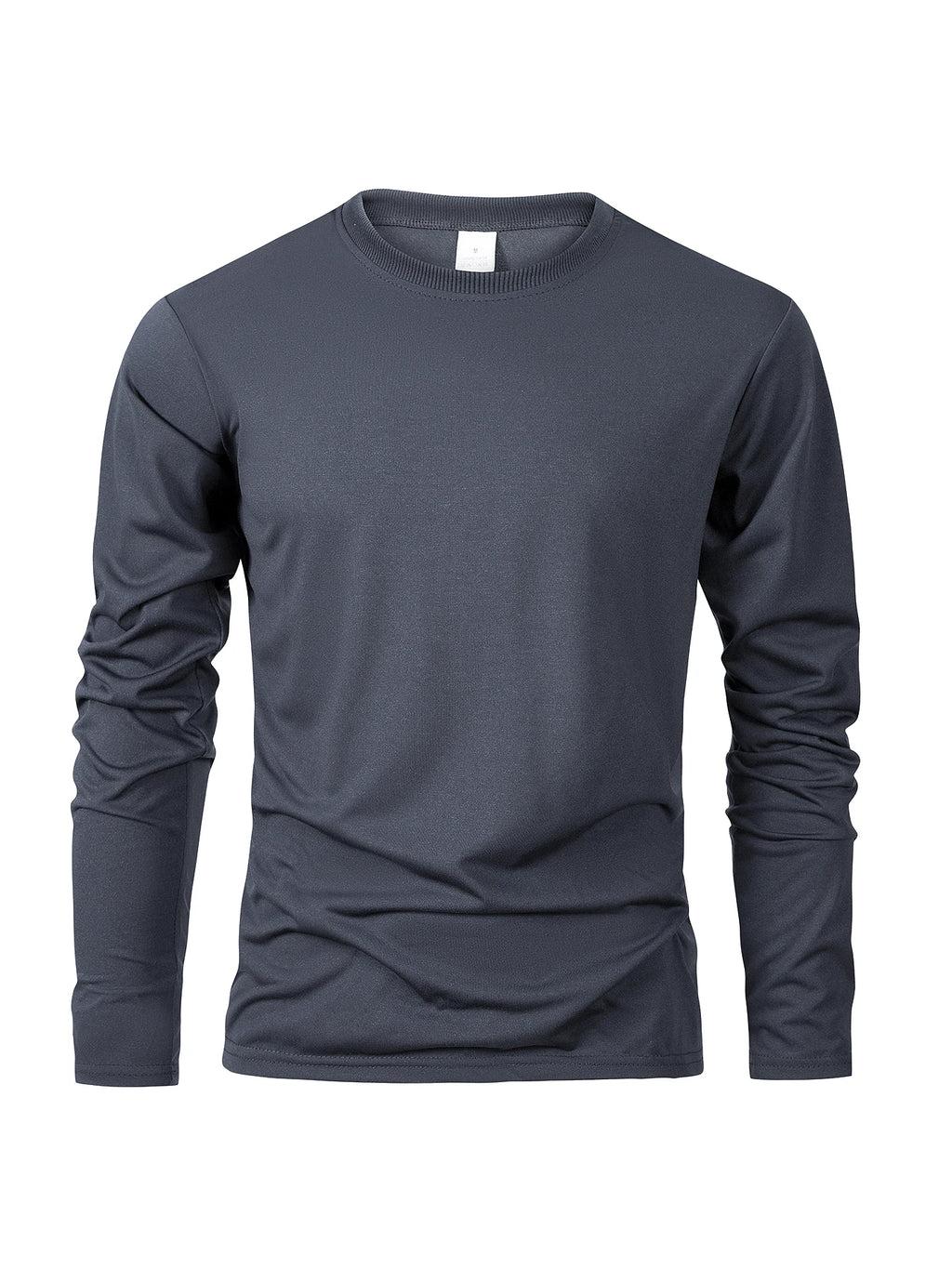 Long Sleeve Casual Tops Solid Color T-Shirt