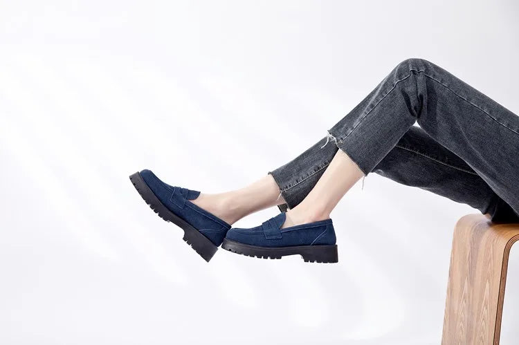 AIYUQI  British Style Genuine Leather Loafer