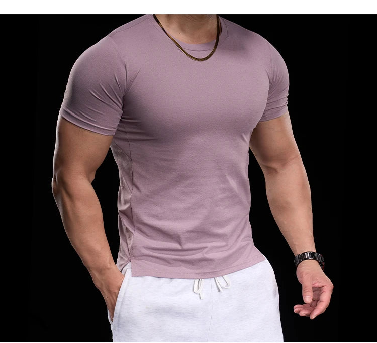 High-elasticity Breathable Sports Tight Short-sleeved T-shirt
