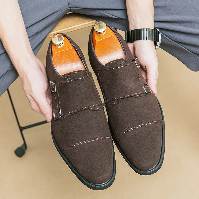 Versatile High-end Monk Strap Style Loafers