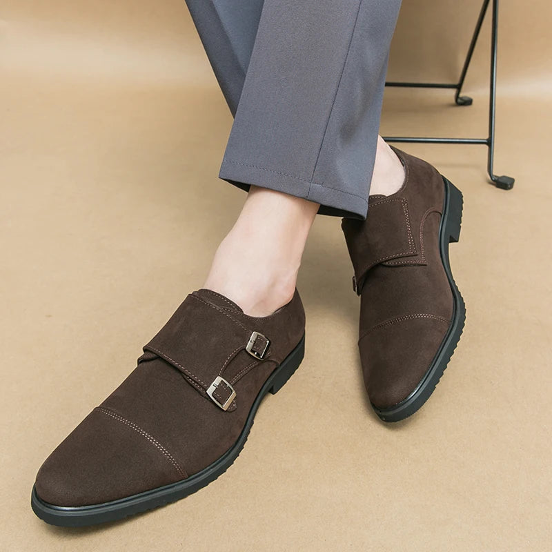 Versatile High-end Monk Strap Style Loafers