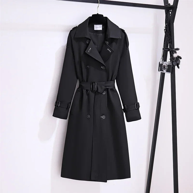 Double Breasted British Trench Coats and Jackets, Tie Waist