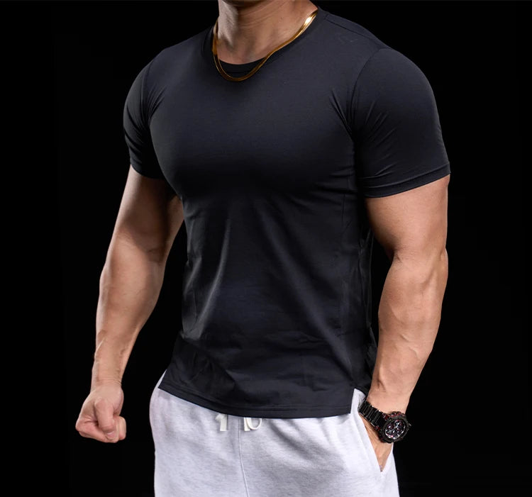 High-elasticity Breathable Sports Tight Short-sleeved T-shirt