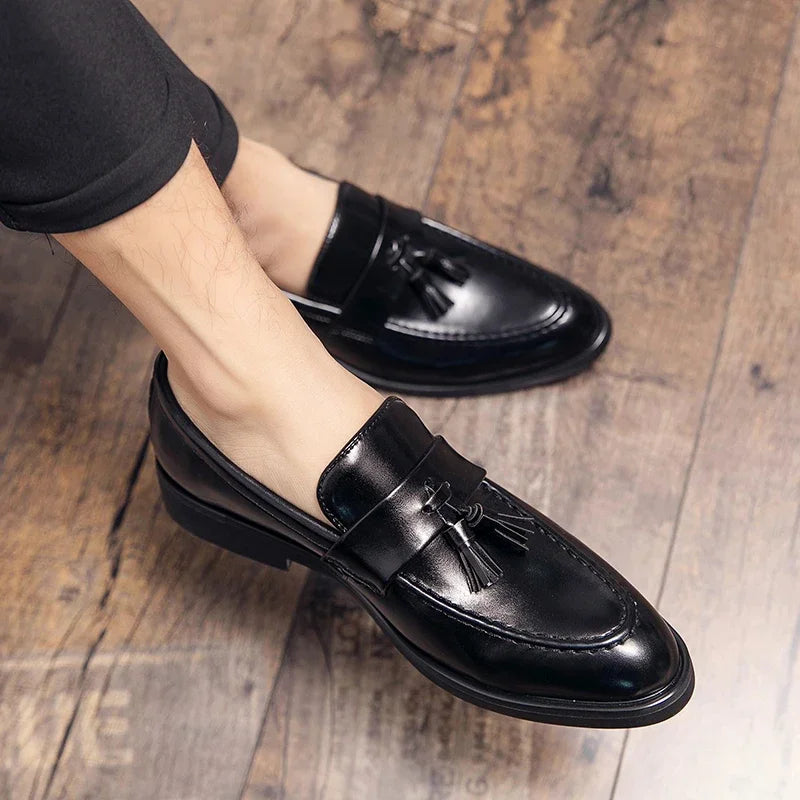 Slip on Tassel Leather Loafer