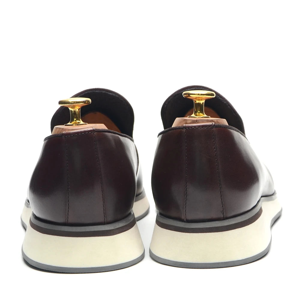 Classic Genuine Leather Loafer, Luxury Handmade Minimalist Style