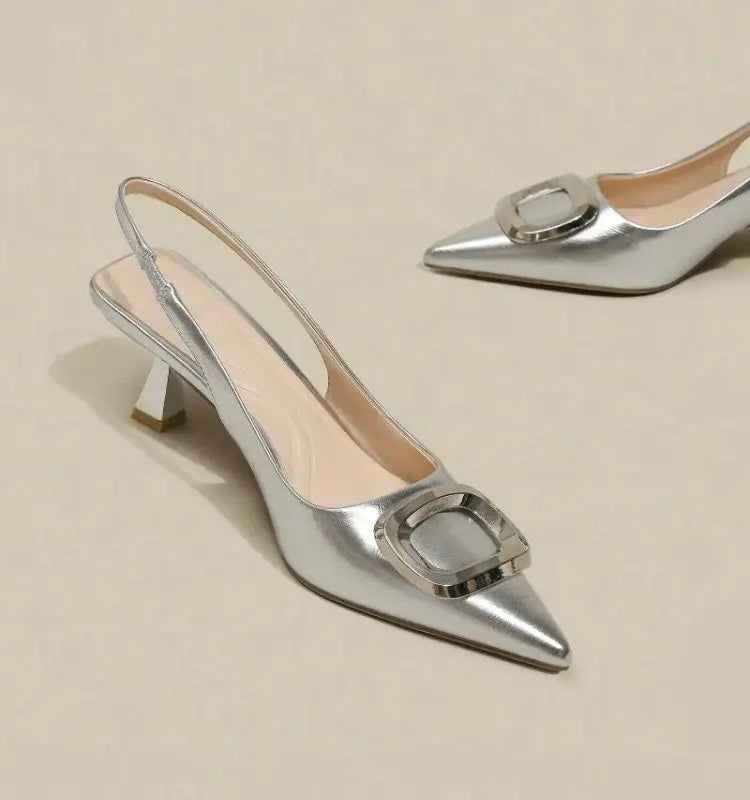 Slingbacks Pointed Toe High Heels