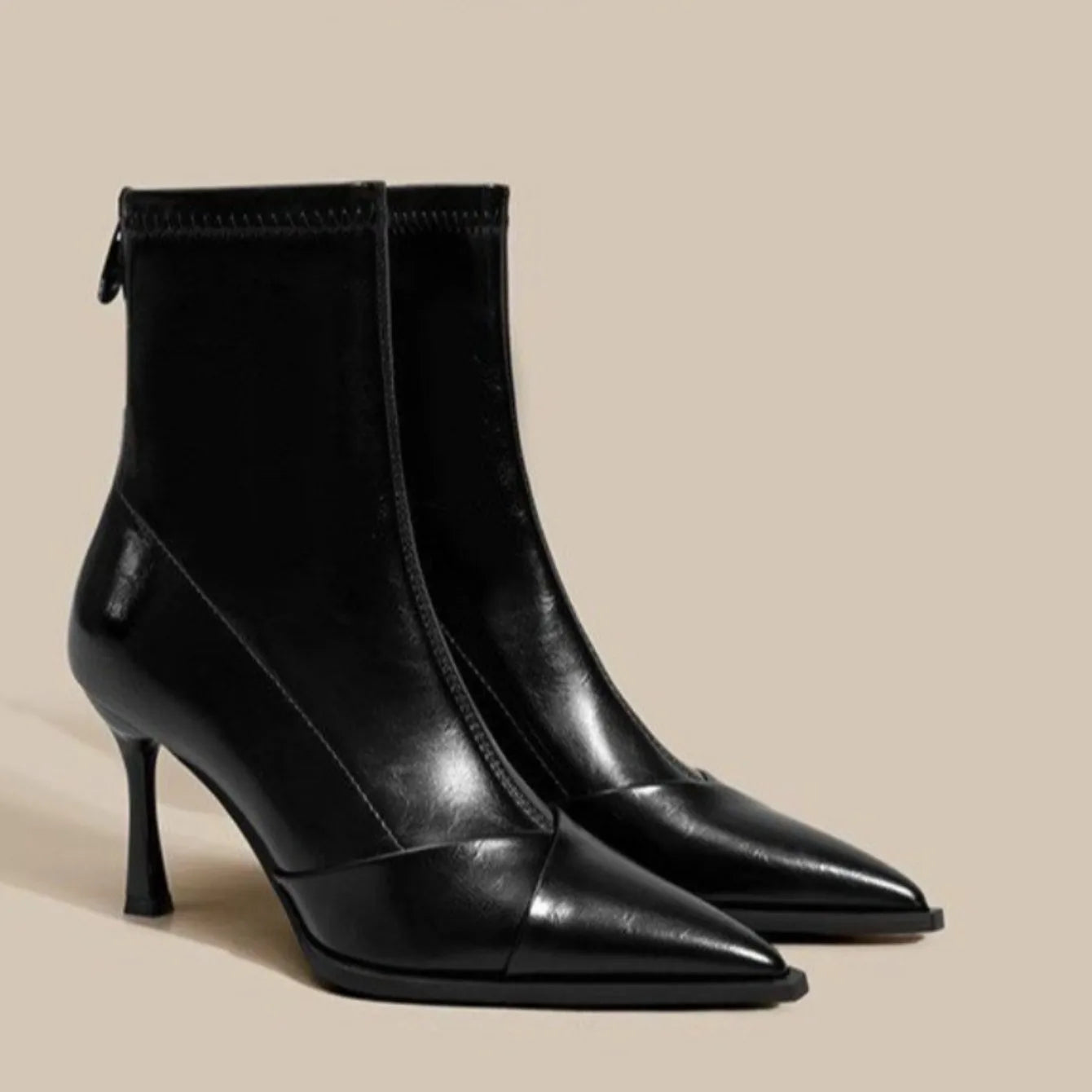 High Heel Elegant Pointed Toe Slim Ankle Boots