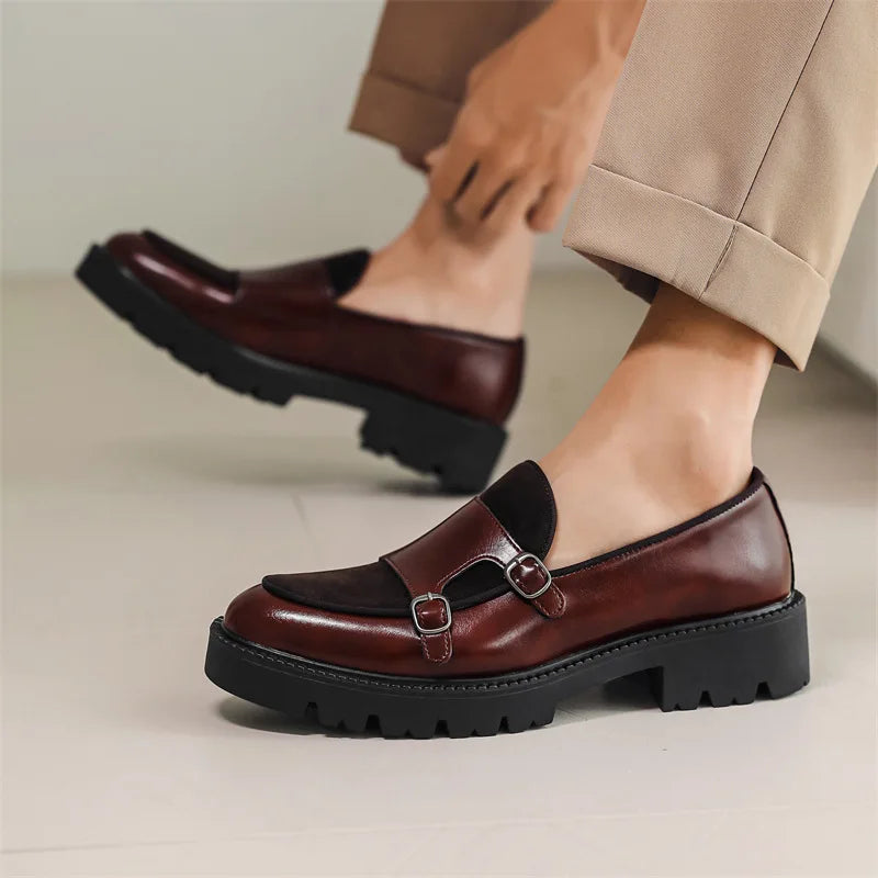 Thick-soled British Style Loafers