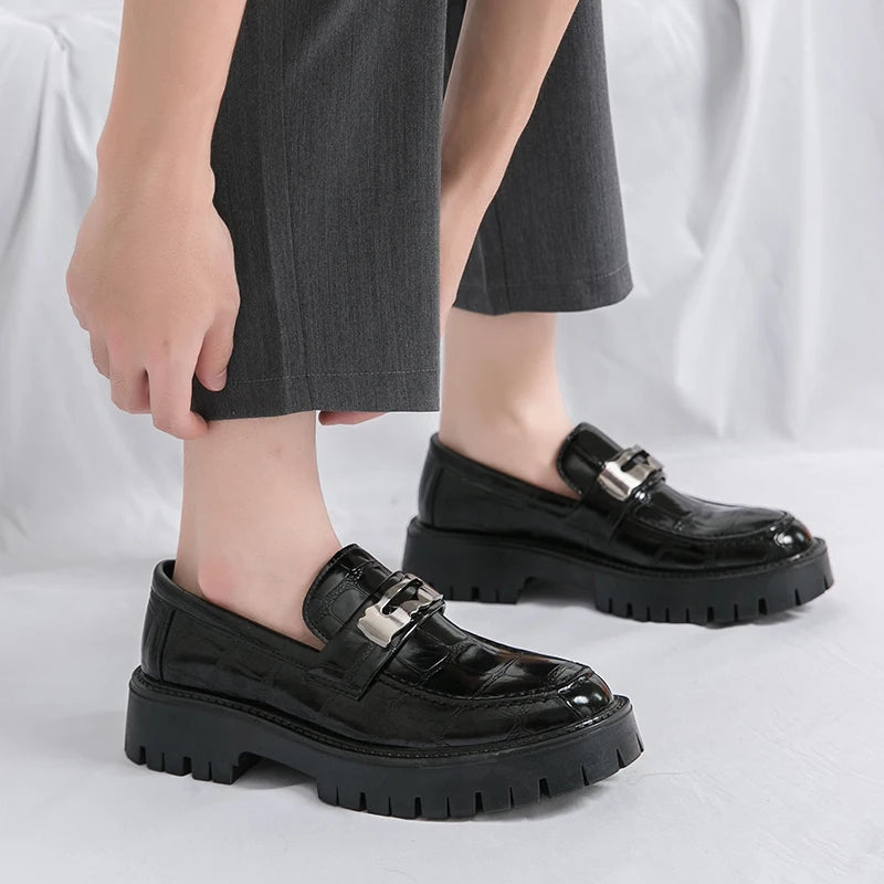 STRONGSHEN Casual Leather Loafers