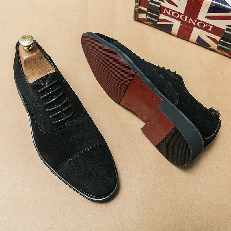 Vintage Slip-on Classic Casual Suede Leather Oxford Shoes