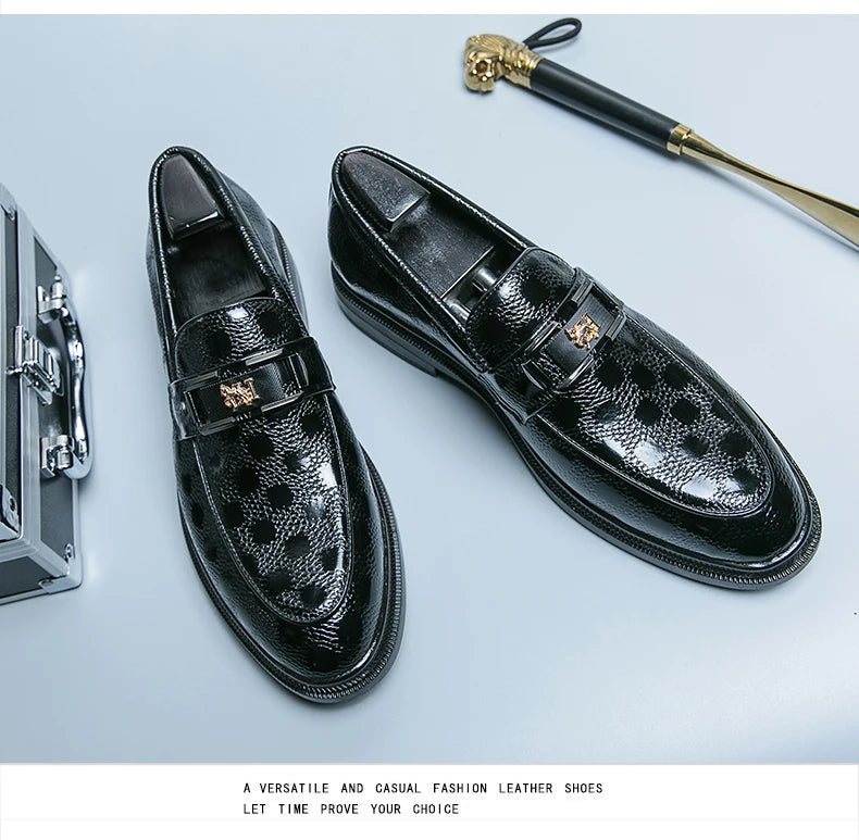 Leather British Style Casual Slip-on Breathable Loafers