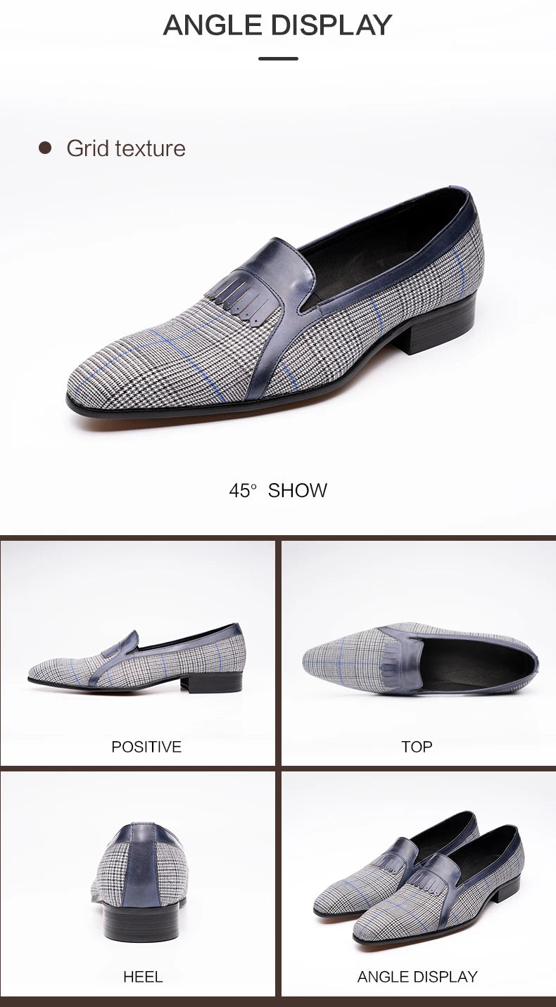Cotton Fabric Casual Pure Handmade Loafer