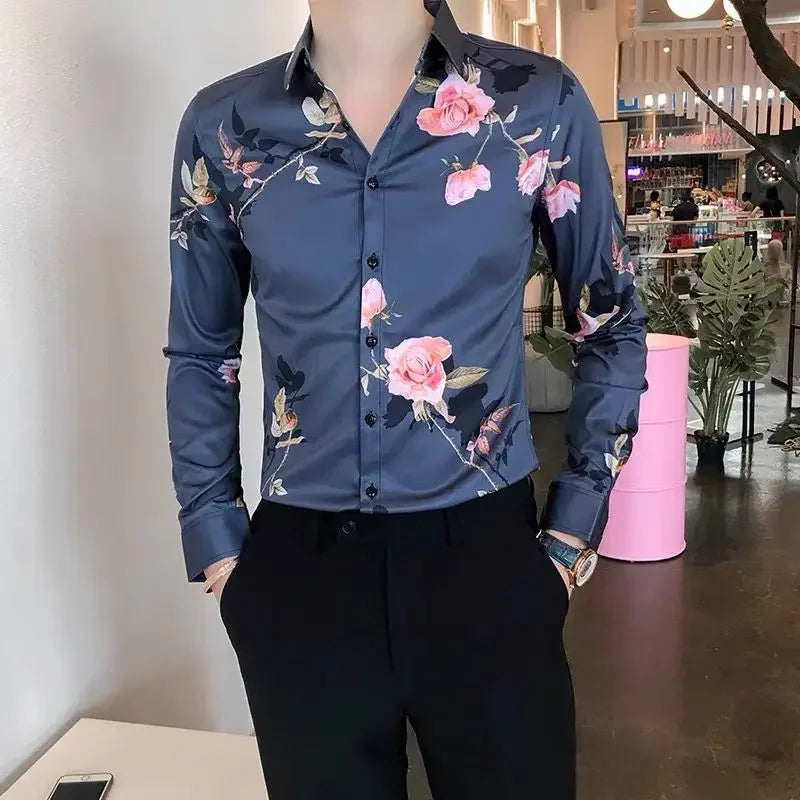 Long Sleeve Printed Shirt