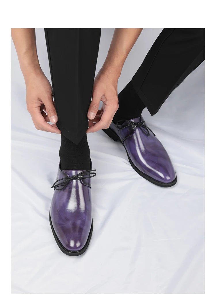 Casual Business Comfortable Pointed Toe Leather Dress Shoes