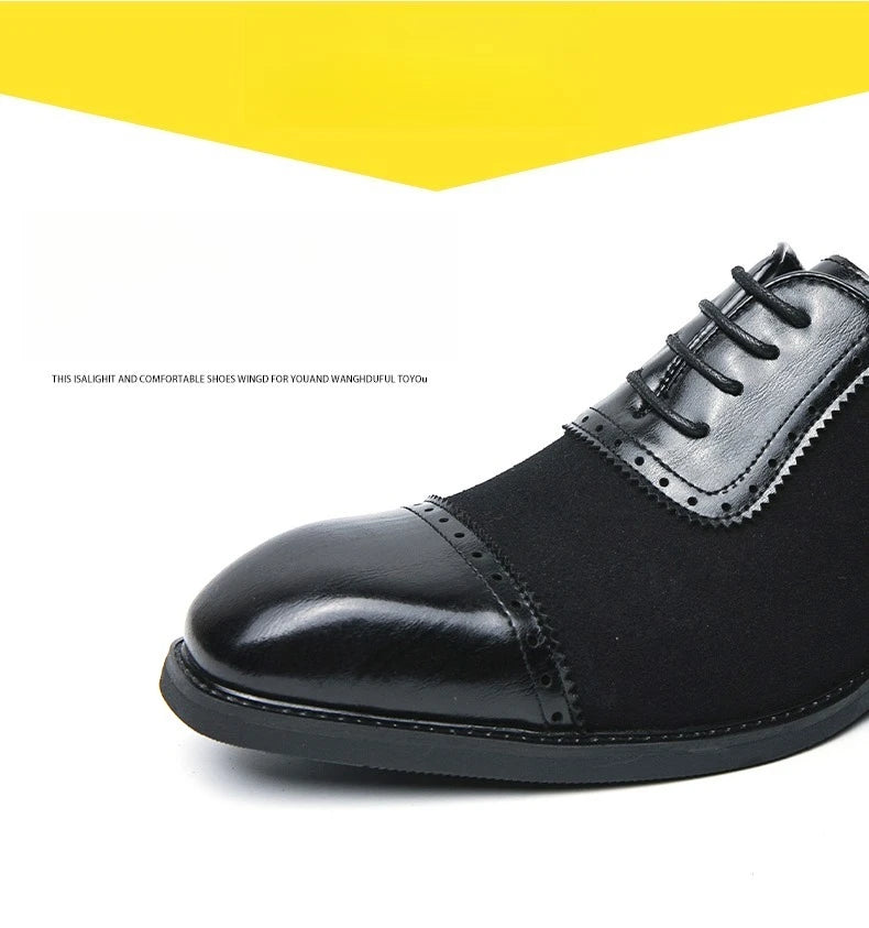 Retro Carved Lace-up Brogue Casual Oxfords