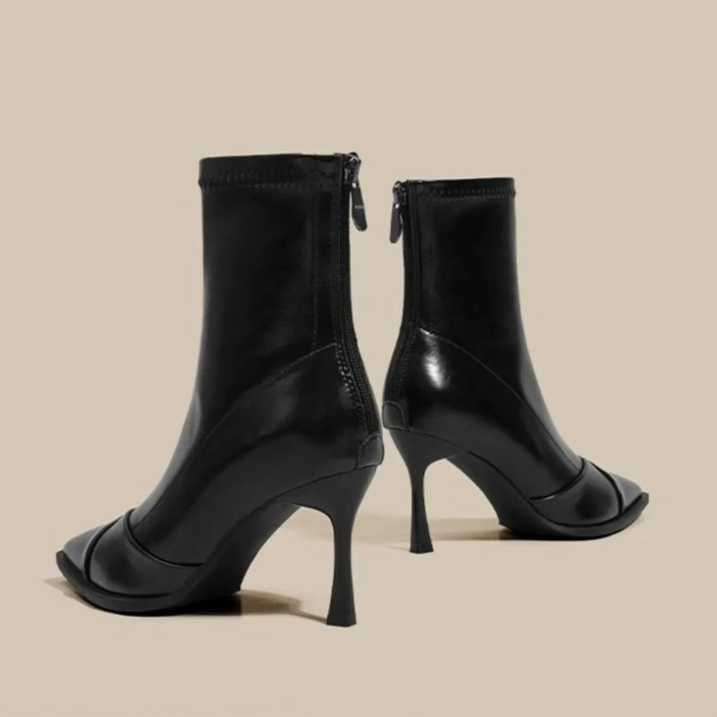 High Heel Elegant Pointed Toe Slim Ankle Boots
