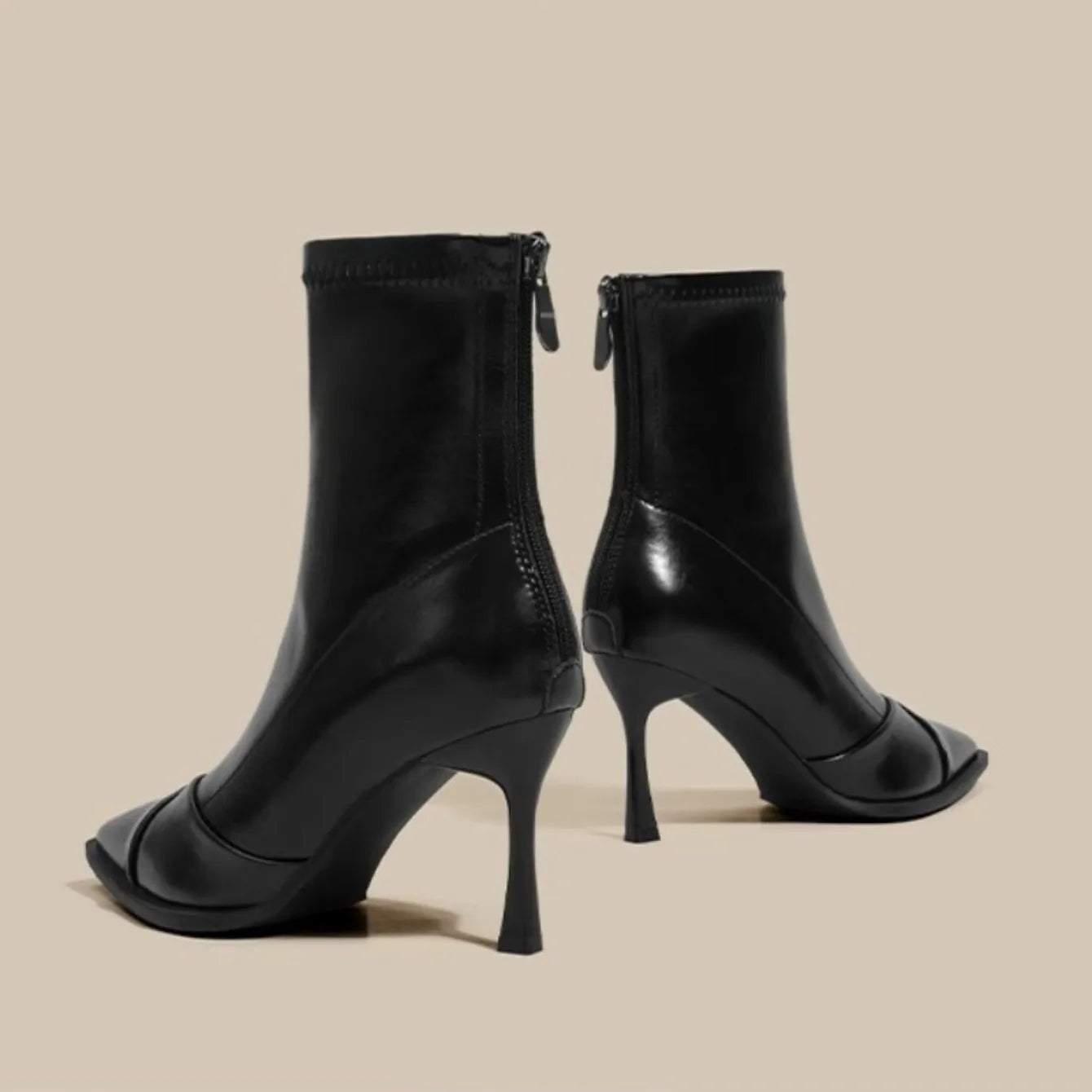 High Heel Elegant Pointed Toe Slim Ankle Boots
