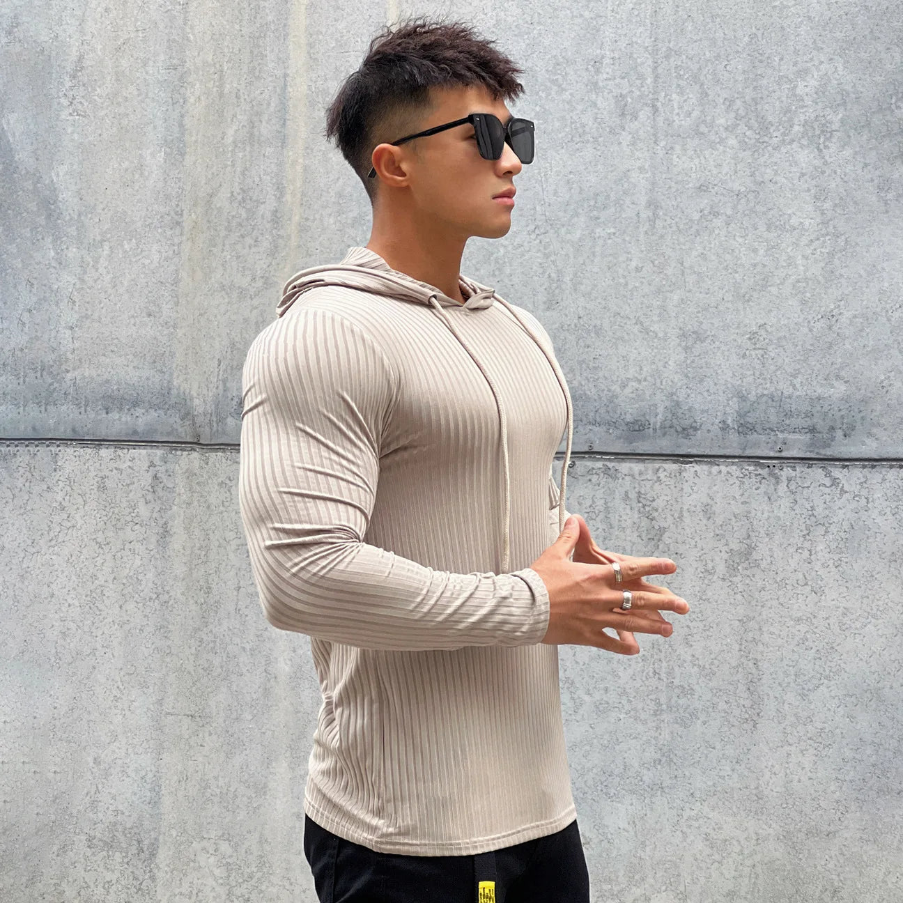 Casual Long Sleeve Skinny Shirt/Hoodie