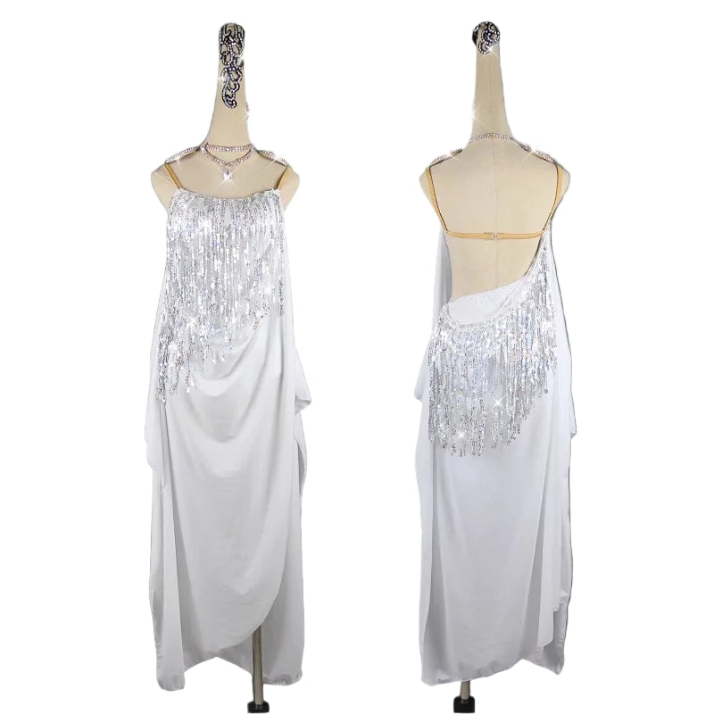 Pretty White Dress and Ornaments