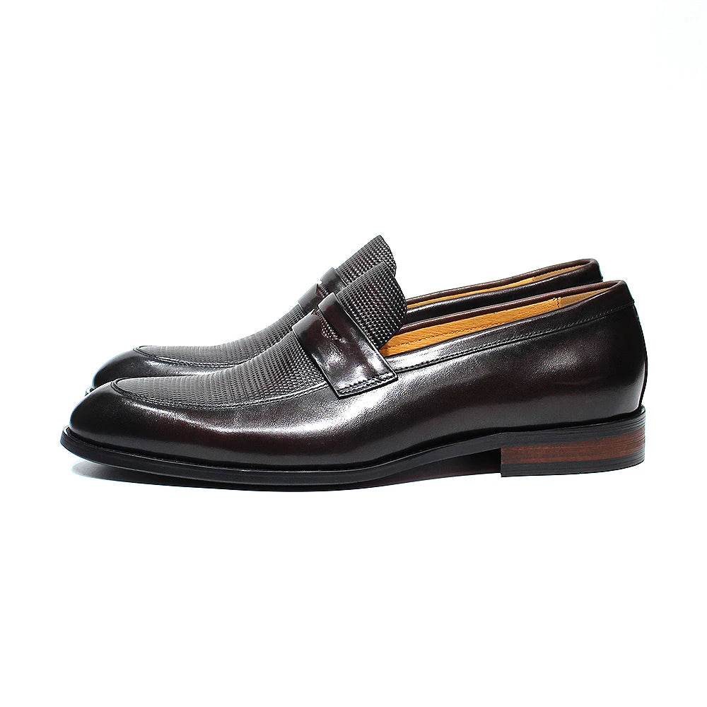 Italian Slip-On Genuine Leather Penny Loafers