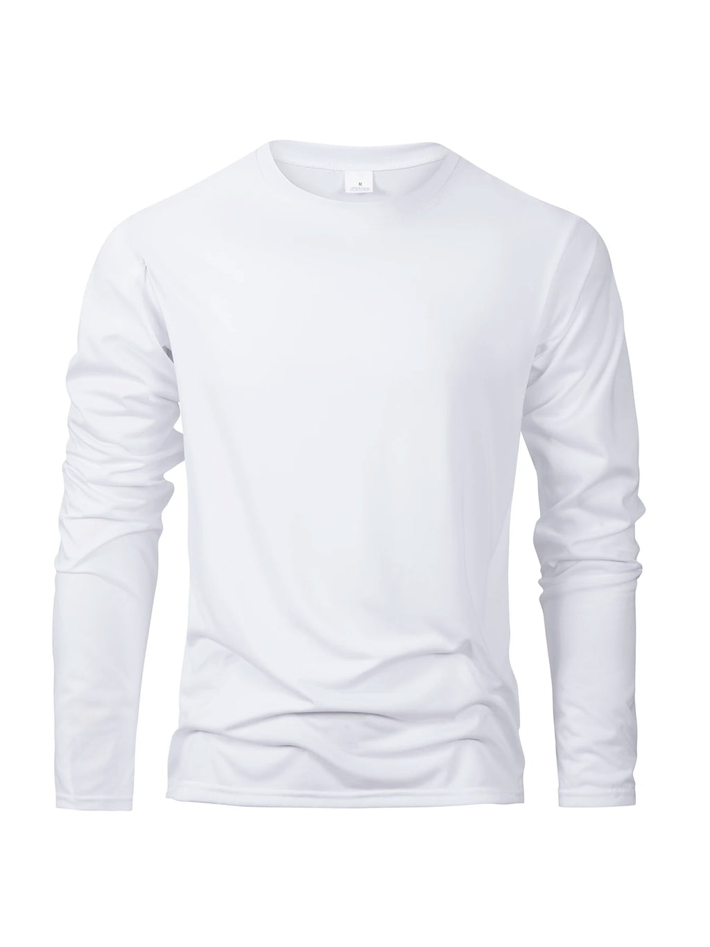 Long Sleeve Casual Tops Solid Color T-Shirt