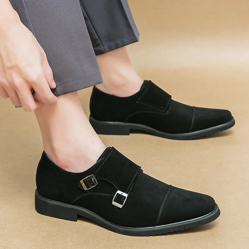 Versatile High-end Monk Strap Style Loafers