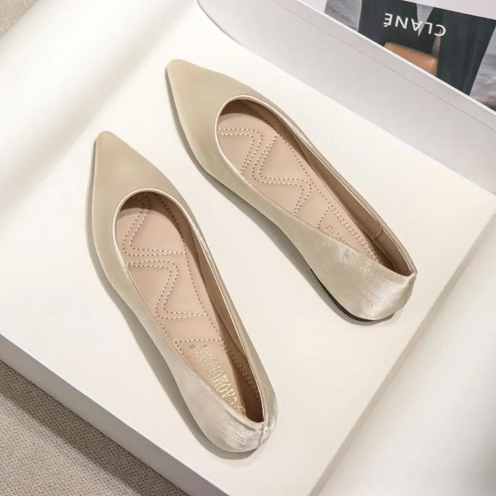 Ladies Low Heel Elegant Non Slip Flat