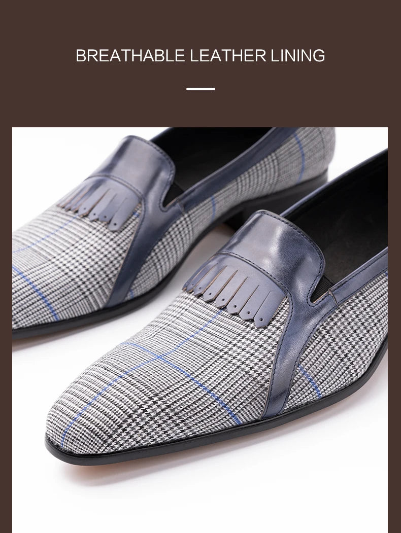 Cotton Fabric Casual Pure Handmade Loafer