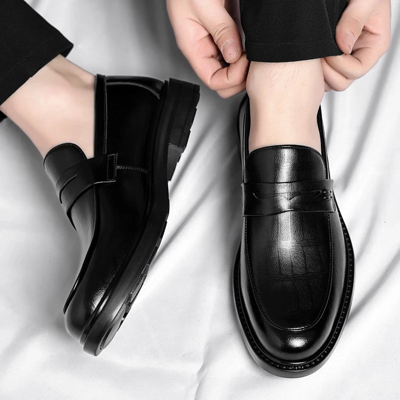 Italian Handmade Genuine Leather Slip-on Loafers