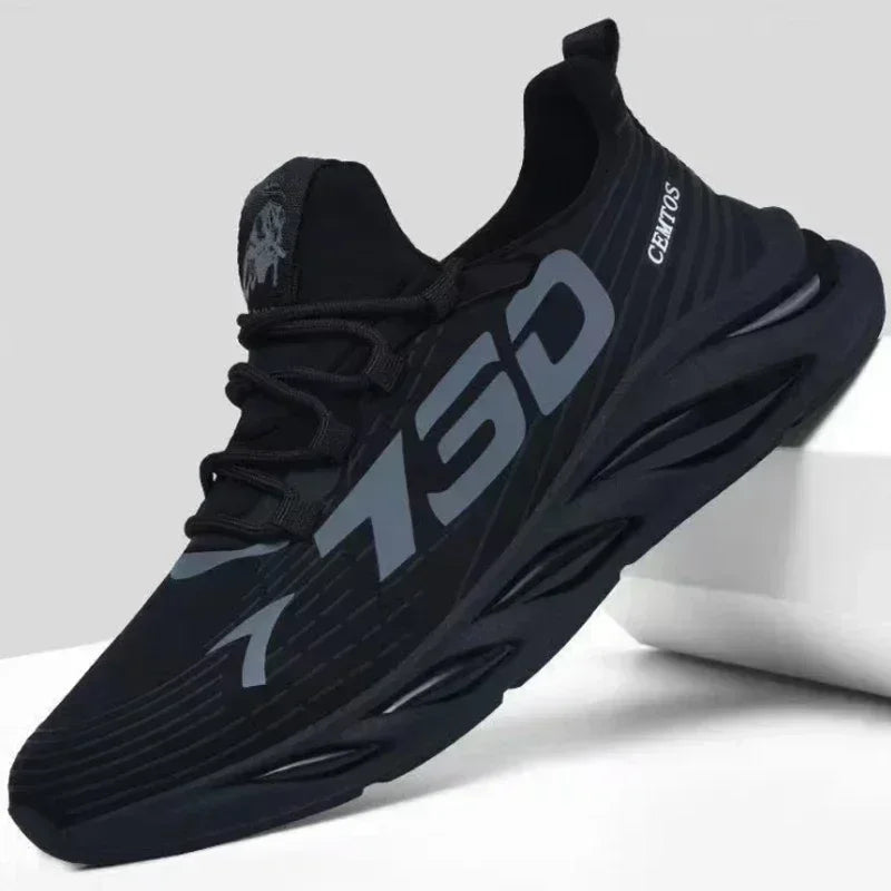 Breathable Light Running Network Red Boom Shoes