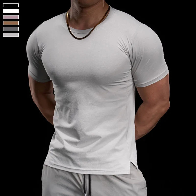 High-elasticity Breathable Sports Tight Short-sleeved T-shirt