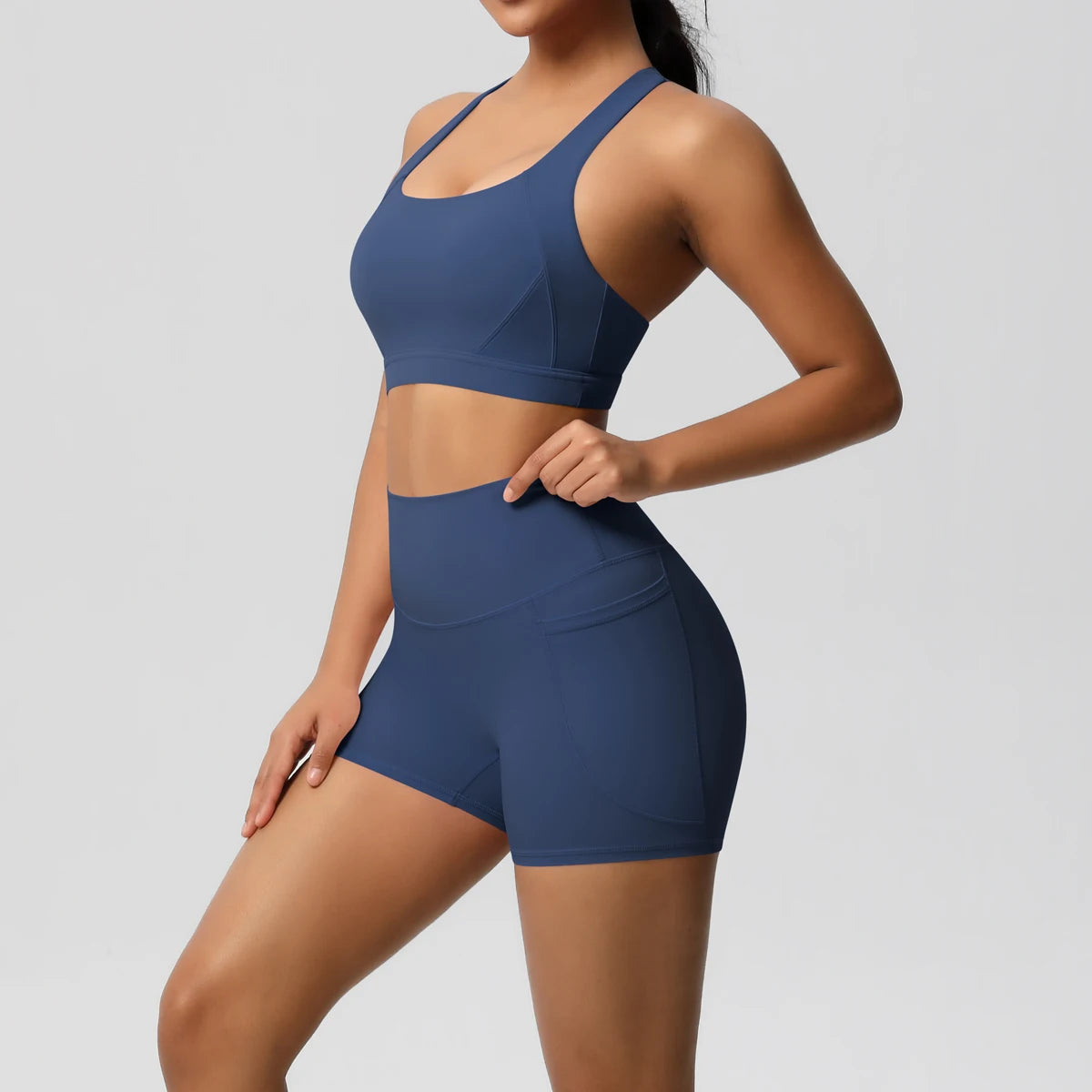 2PCS Sportswear With Pockets Yoga Set