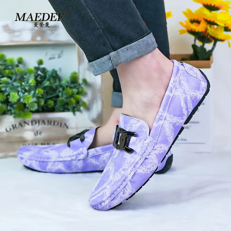 MAEDEF Men Bright Loafers