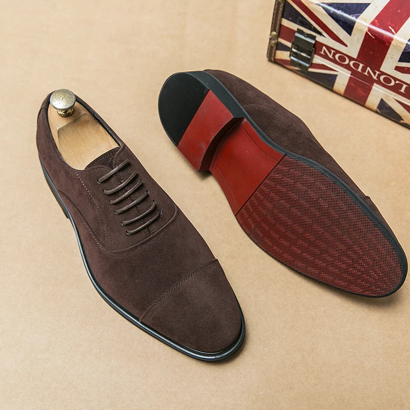 Vintage Slip-on Classic Casual Suede Leather Oxford Shoes