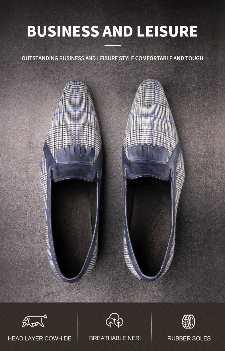 Cotton Fabric Casual Pure Handmade Loafer
