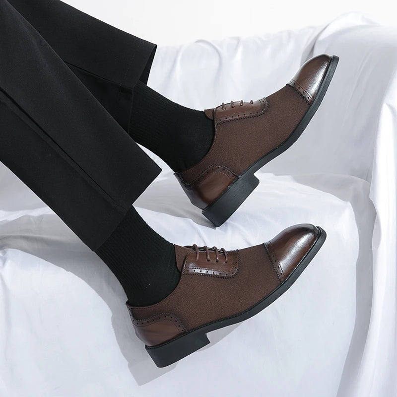 Retro Carved Lace-up Brogue Casual Oxfords