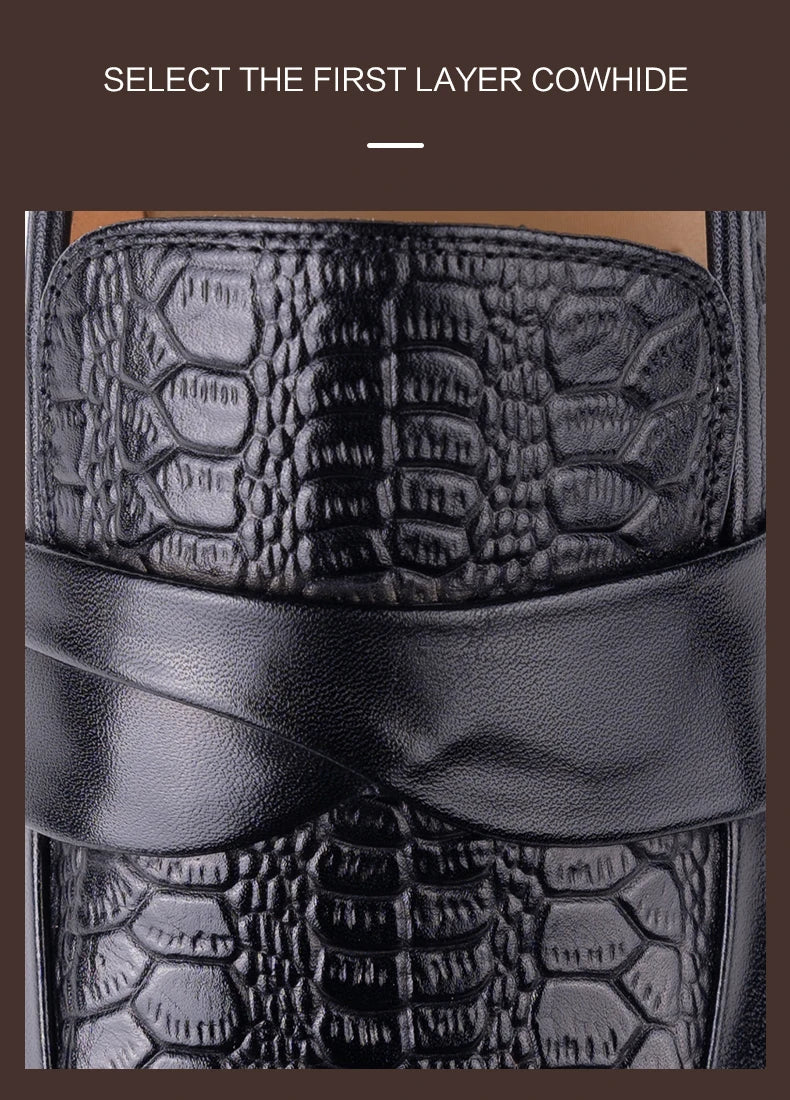 Genuine Leather British Style Point Toe Shoes