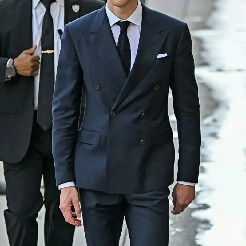 Suit (Blazer+ Vest + Pants) Men's Business Gentleman Fashion Slim Work Solid Color Plus Size Fair Dress Wedding Best Man Suit